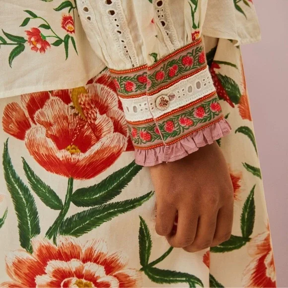 Farm Rio Off-White Ainika Delicate Blouse - Picture 8 of 9